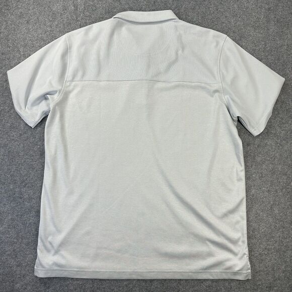 Bolle Polo Shirt Mens XL Light Gray Performance Golf Short Sleeve Polyester - Picture 9 of 9